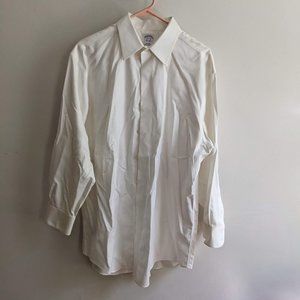 Men's Brooks Brothers white button-down shirt size 16.5-32
